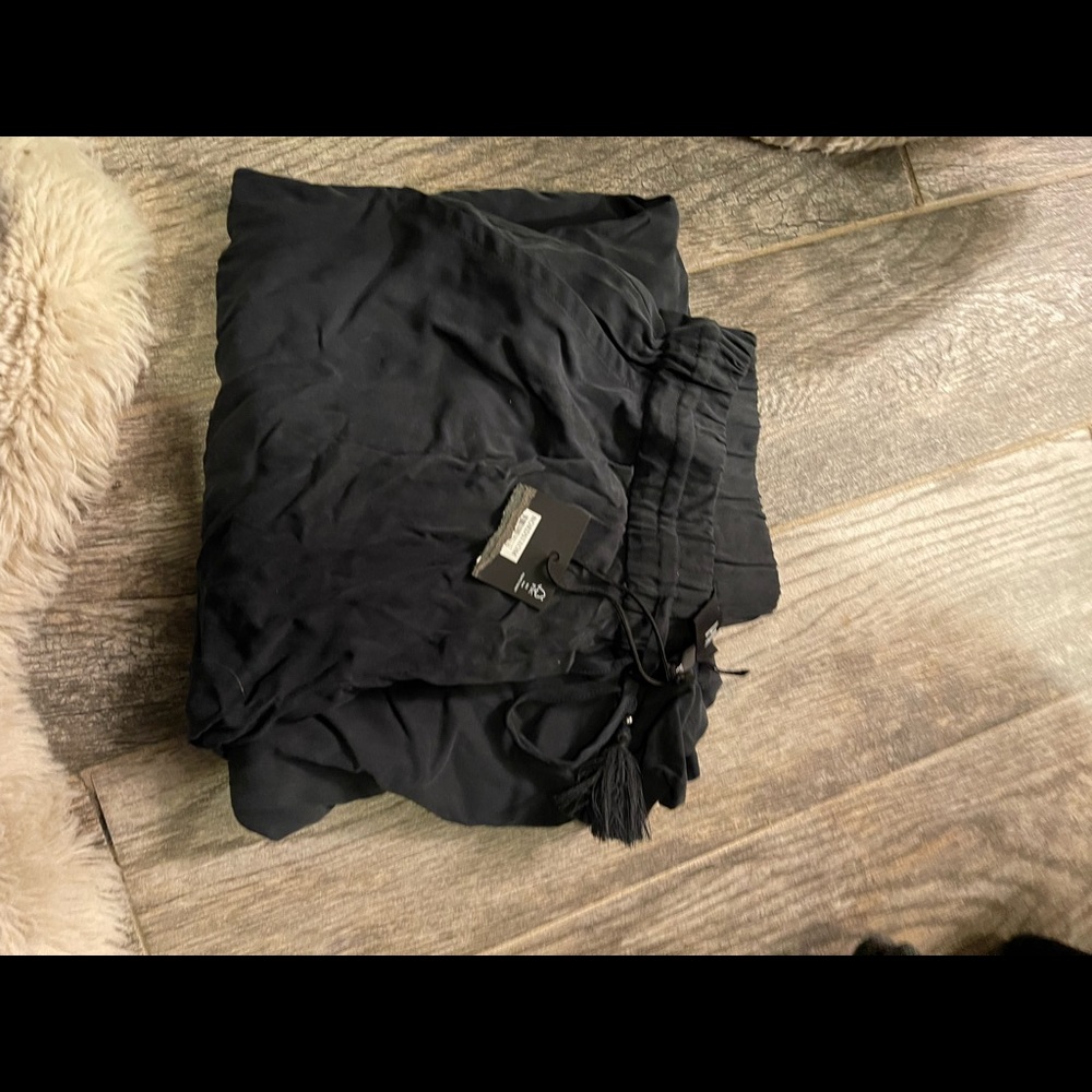 Paige Silk pants with drawstring, size xs new with tags